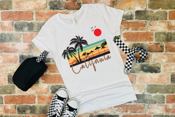 California T-shirt Graphics Review for Print Templates