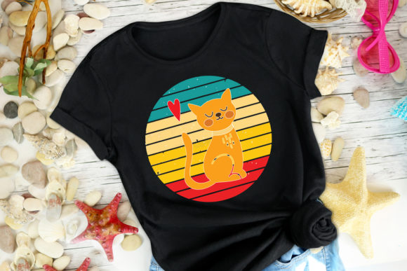 Cat Retro Tshirt Vector: Graphics & Print Template Review