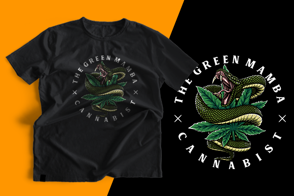 Green Mamba T-Shirt Graphics & Print Template Review