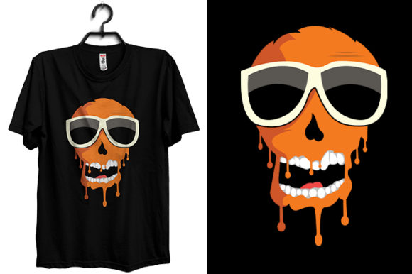 Halloween T-shirt Skelton: Graphics & Print Templates