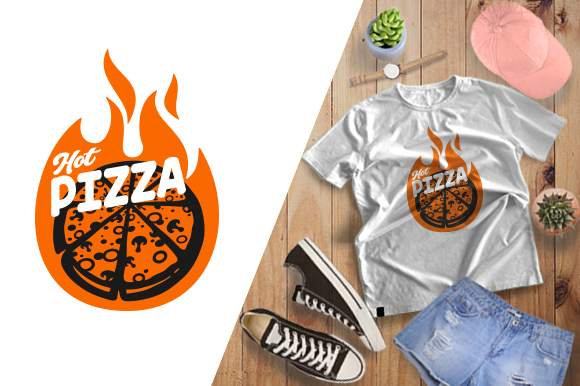 Hot Pizza T-Shirt Graphics & Print Template Review