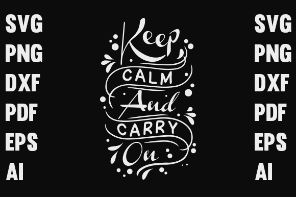Keep Calm Typography Print Templates & Graphics Review