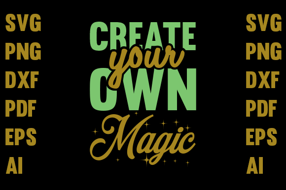 Magic Typography T-shirt Design: Graphics & Print Templates