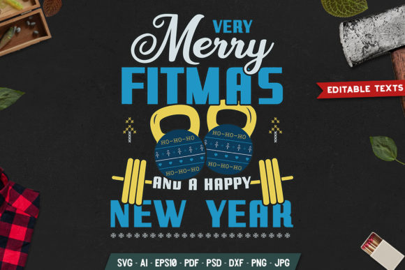Merry Fitmas Graphics: A Print Templates Review