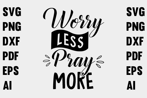 Pray More Typography T-Shirt Design: An Embroidery Review
