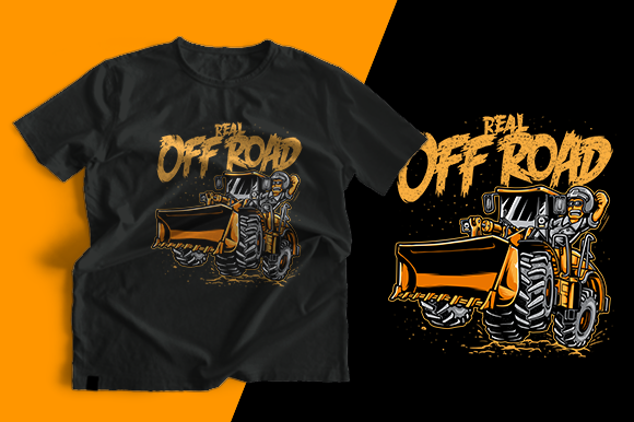 Real Off-Road T-Shirt Graphics for Print Templates