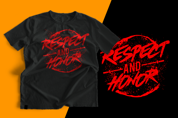 Respect and Honor T-Shirt Graphics & Print Template Review