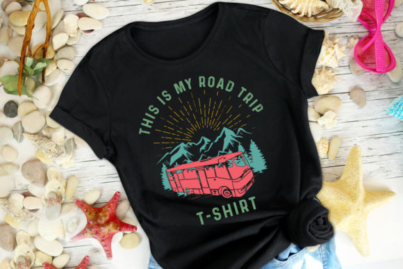 Road Trip Graphics for Print Templates