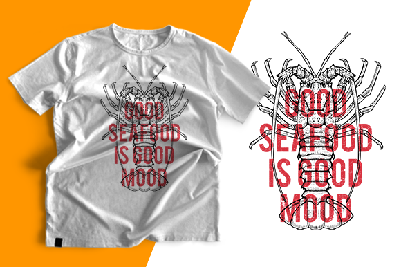 Seafood Good Mood Graphics for Print Templates