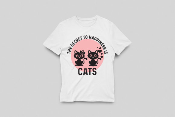 Secret to Happiness T‑shirt SVG: Graphics & Print Templates