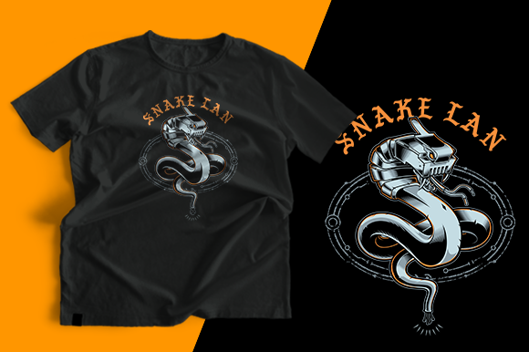 Snake Lan Print Template: Graphics Design Review