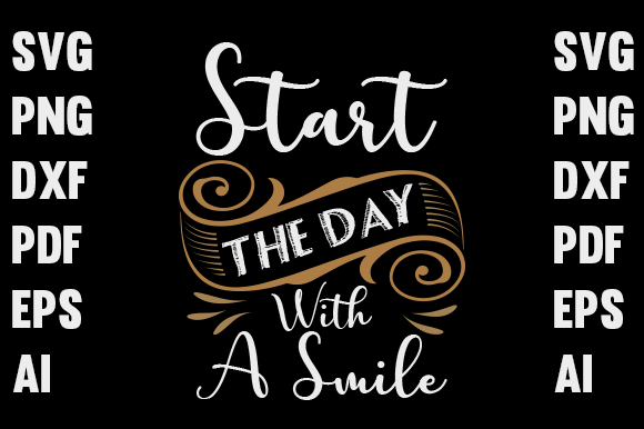 Start the Day T-shirt Graphic & Print Template Review