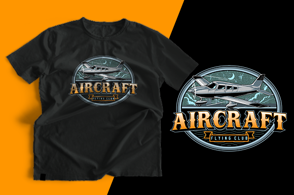 T-Shirt Design Aircraft: Graphics & Print Templates