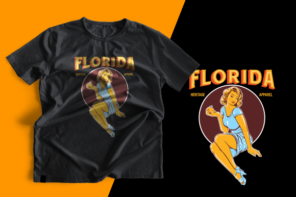 T-shirt Design - Florida: Graphics & Print Template Review