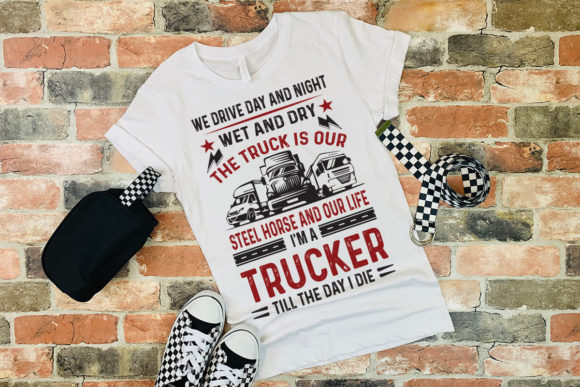 Truck Driver T-shirt SVG EPS PNG: Graphics & Print Templates